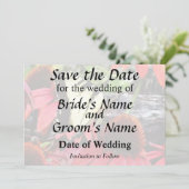 Zwaluwstaart op rode Echinacea Save The Date (Staand voorkant)