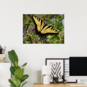 Zwaluwstaart op vlinderstruik poster (Thuiskantoor)