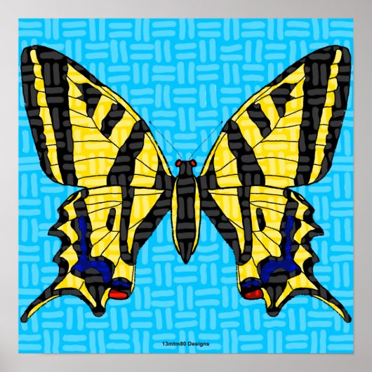 Zwaluwstaart - Posterprint Poster (Voorkant)