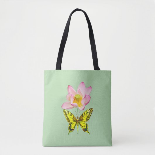 Zwaluwstaart vlindervorm tote bag (Voorkant)