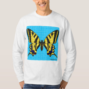 Zwaluwstaart (wit) - Herenoverhemd met lange mouwe T-shirt
