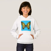 Zwaluwstaart (wit) - Meisjes Pullover Hoodie (Voorkant volledig)