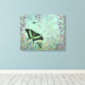Zwaluwstaart Zomer Canvas Print (Insitu (Houten vloer))