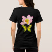 Zwaluwstaartvlinder figuur Tri-Blend shirt (Achterkant)