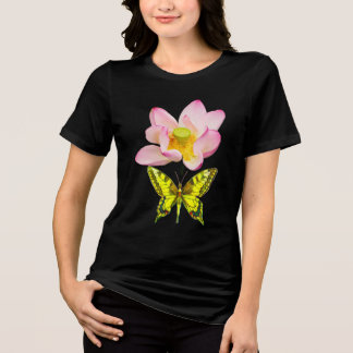 Zwaluwstaartvlinder figuur Tri-Blend shirt