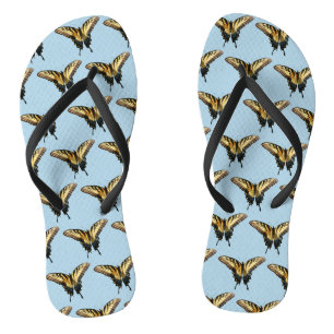 Zwaluwstaartvlinder III Mooie Kleurrijke Foto Teenslippers