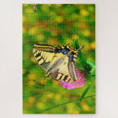 Zwaluwstaartvlinder. Legpuzzel (Verticaal)