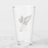 Zwaluwstaartvlinder op wit glas (Achterkant)