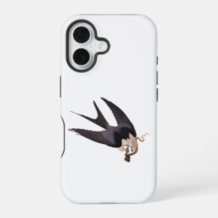 Zwaluwstaartwouw met slang Vintage Audubon iPhone 16 Hoesje