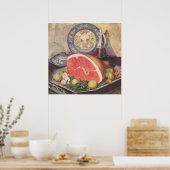  zwammen met groene bonen en aardappelen poster (Keuken)