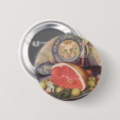  zwammen met groene bonen en aardappelen ronde button 5,7 cm (Voorkant /achterkant)