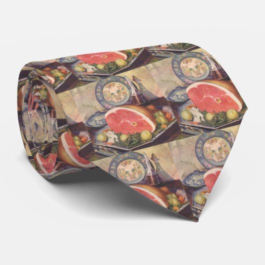 zwammen met groene bonen en aardappelen stropdas (Opgerold)