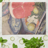  zwammen met groene bonen en aardappelen theedoek (Gevouwen)