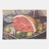  zwammen met groene bonen en aardappelen theedoek (Horizontaal)