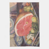  zwammen met groene bonen en aardappelen theedoek (Verticaal)