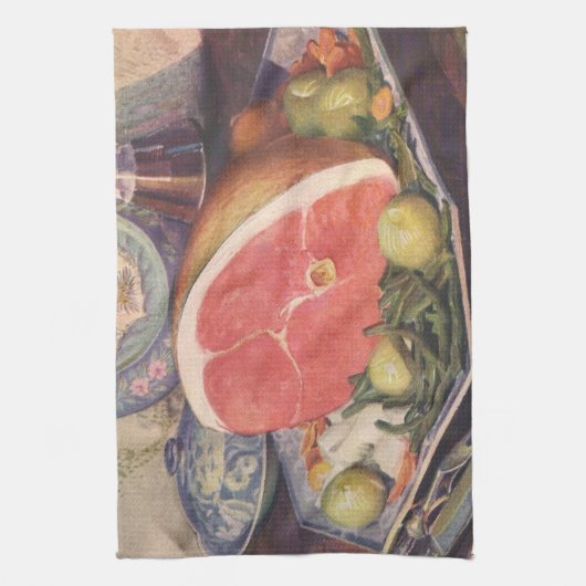  zwammen met groene bonen en aardappelen theedoek (Verticaal)