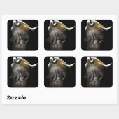 Zwan 2013 vierkante sticker (Vel)