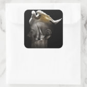 Zwan 2013 vierkante sticker (Tas)