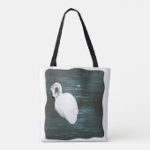 Zwan bij de Pond Tote Bag (Achterkant)