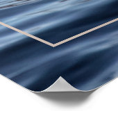 Zwan en blauw water poster (Hoek)