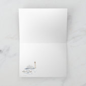 Zwan en Cygnets Blank Kaart (Binnen)