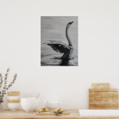 Zwan (linkerkant) poster (Keuken)