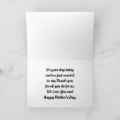 Zwan met babyKaart Moederdag Kaart (Binnen)