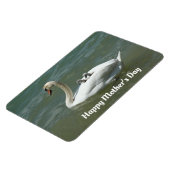 Zwan met baby's Flexibele fotomagneet Magneet (Linkerzijde)