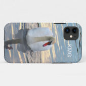 Zwan met reflectie Case-Mate iPhone case (Achterkant (horizontaal))