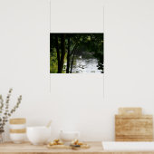 Zwan op de rivier II Poster (Keuken)