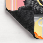 Zwan Oranje Hearts Stripe Muismat! Muismat (Hoek)