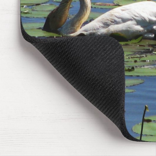 Zwand en cygnets muismat (Hoek)