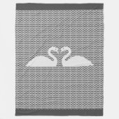 Zwand en golven fleece deken (Voorkant)