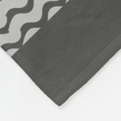 Zwand en golven fleece deken (Hoek)