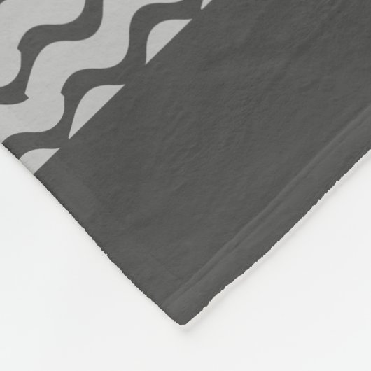 Zwand en golven fleece deken (Hoek)