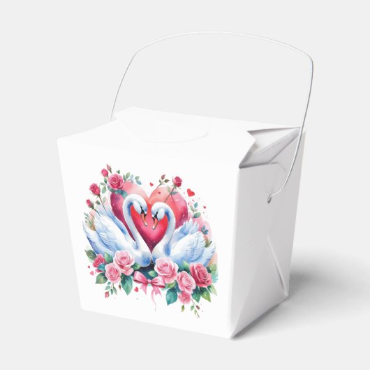 Zwanen Bedankdoosjes (Voorkant Zijde)