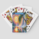 Zwanen Beneath Monogram Kinder Match Spel Pokerkaarten (Achterkant)