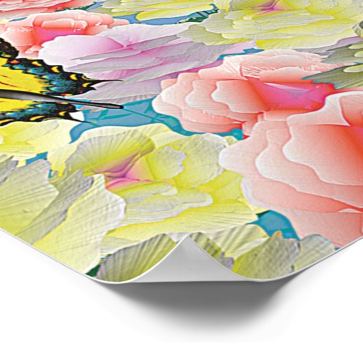 Zwanen bij Sunset Poster (Hoek)