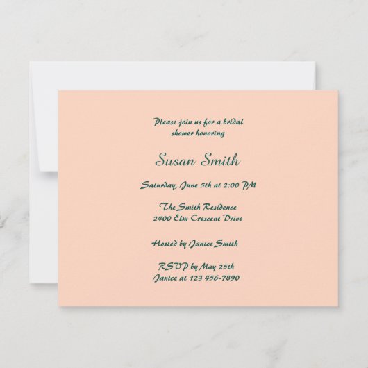 Zwanen bij zonsondergang aangepaste bruids douche  kaart (Achterkant)