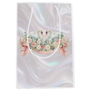 Zwanen Bruiloft Servetten Medium Cadeauzakje