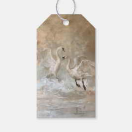 Zwanen - Cadeaubijsluiters Cadeaulabel