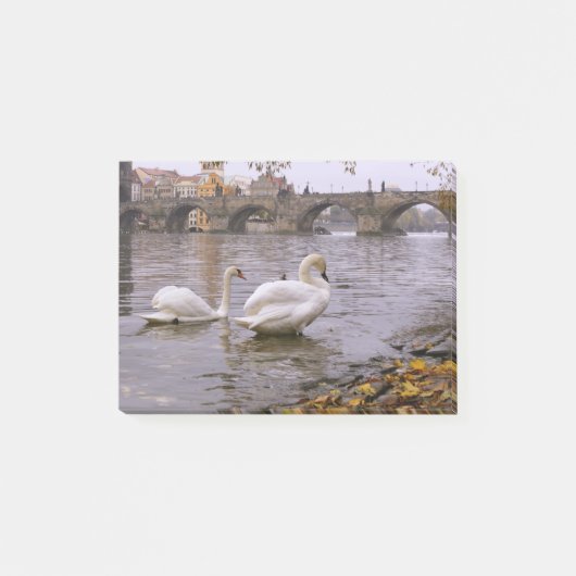 Zwanen en Charles brug in Praag Post-it® Notes (Voorkant)