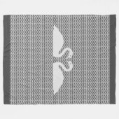 Zwanen en golven fleece deken (Voorkant (Horizontaal))