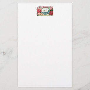 Zwanen en Rozen  kunst Stationery Briefpapier