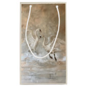 Zwanen - Geschenktas Klein Cadeauzakje (Achterkant)