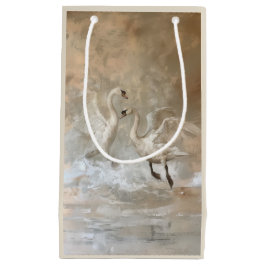 Zwanen - Geschenktas Klein Cadeauzakje