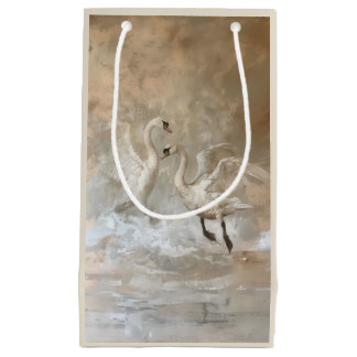 Zwanen - Geschenktas Klein Cadeauzakje