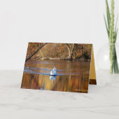 Zwanen in de Herfst Kaart (Voorkant)