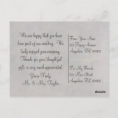 Zwanen in Liefde ~ Briefkaart / Uitnodigingen (Achterkant)