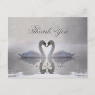 Zwanen in Liefde ~ Briefkaart / Uitnodigingen